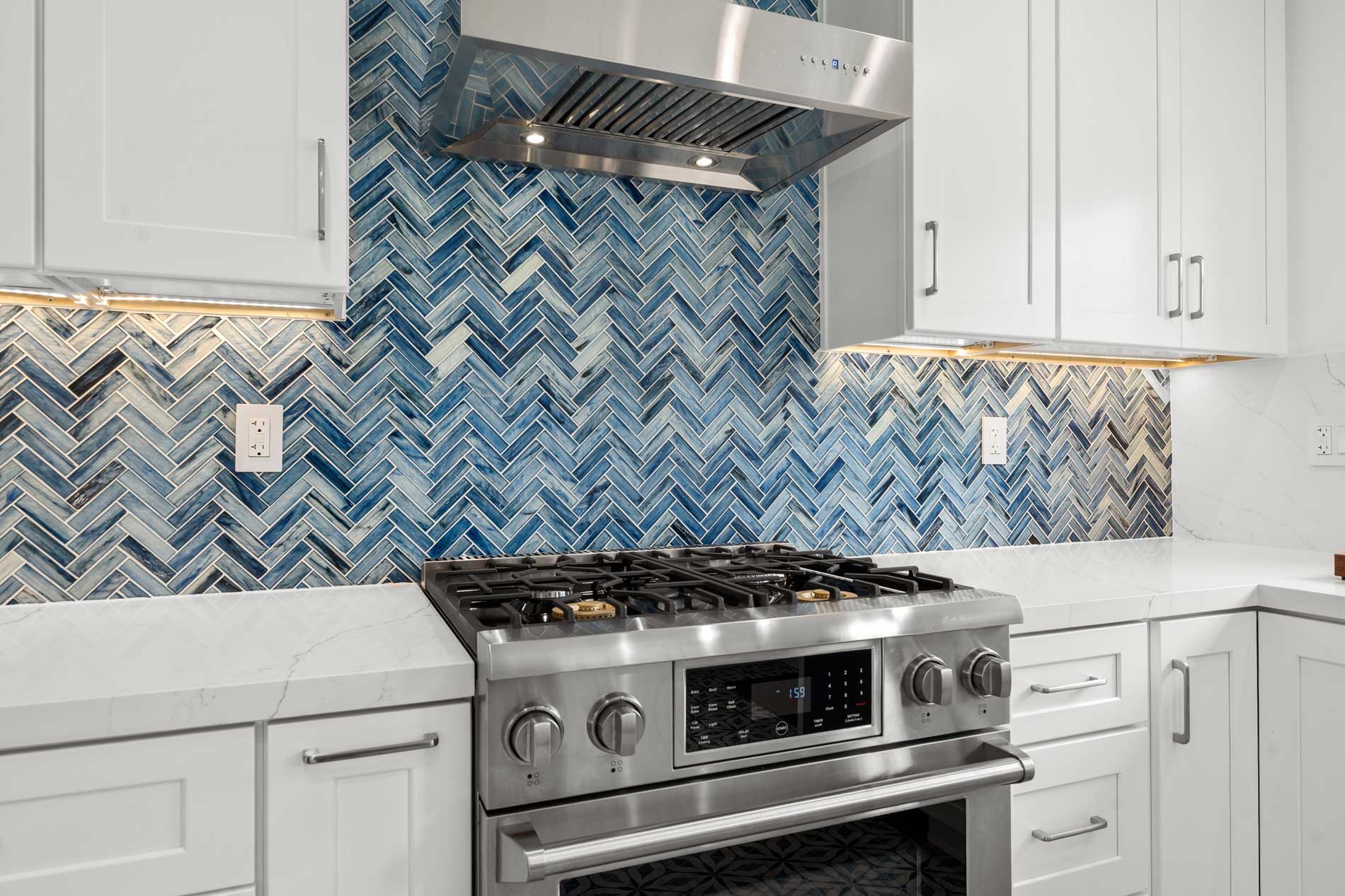 Contemporary tile installation from the original Meza Tile & Stone website